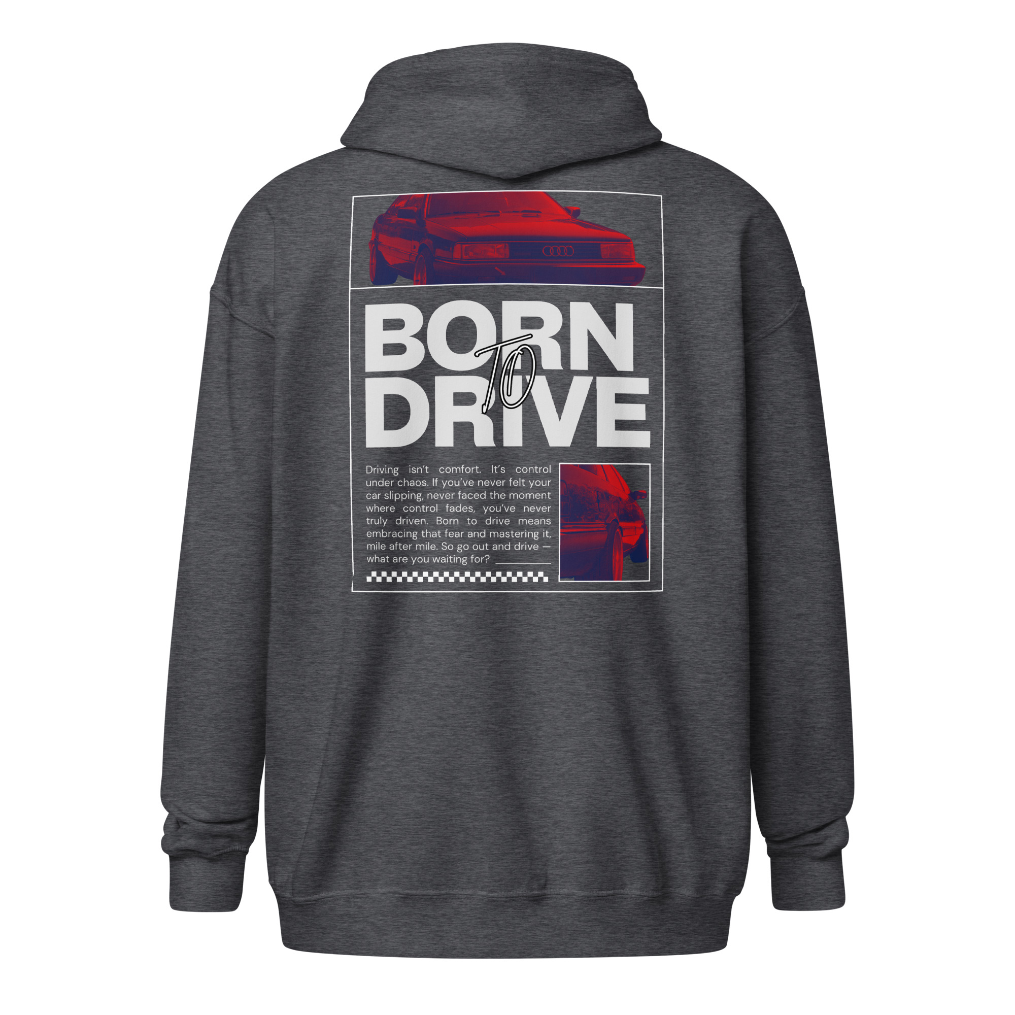 Born To Drive Audi 200 20v Quattro Unisex lukuga pusa - Image 5