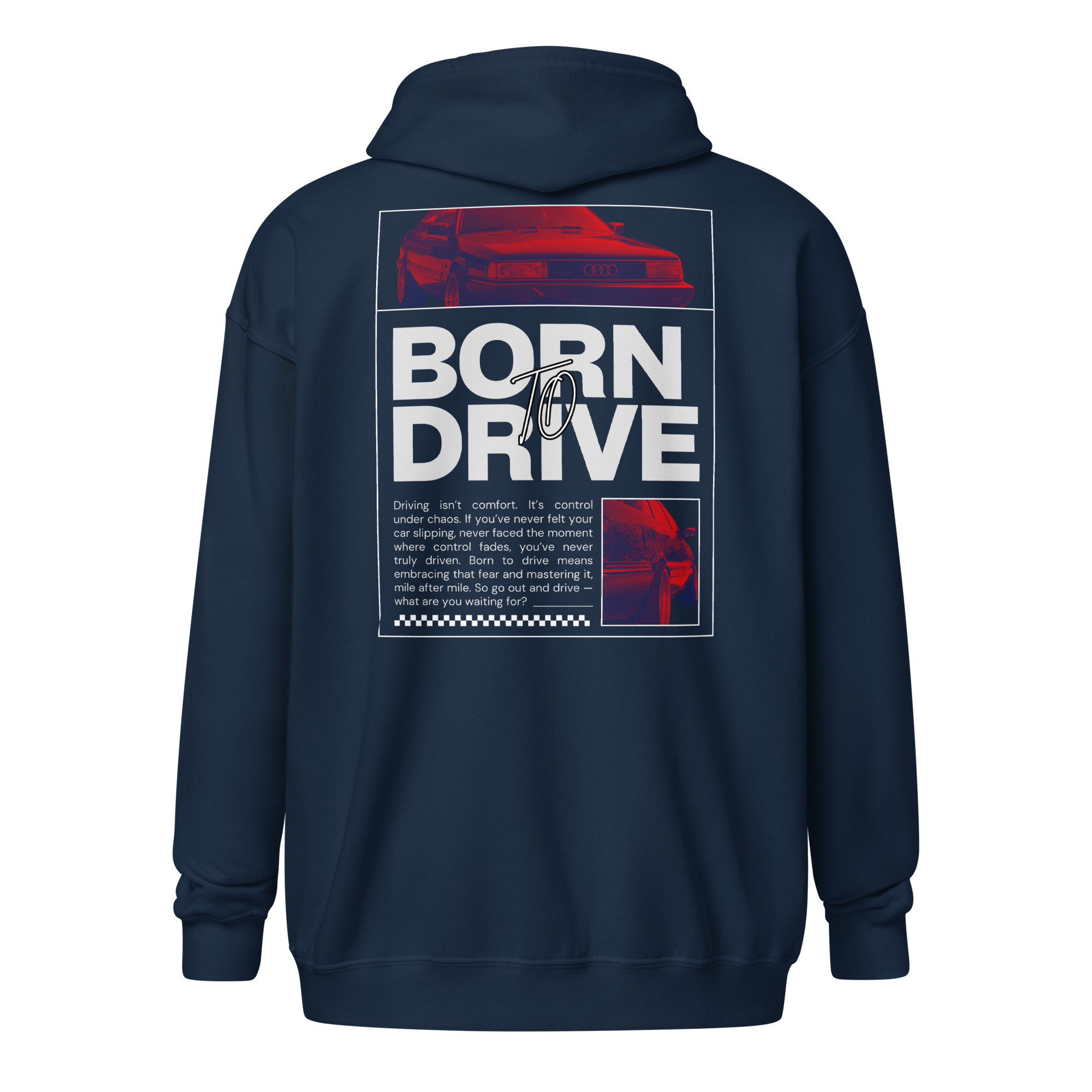 Born To Drive Audi 200 20v Quattro Unisex lukuga pusa - Image 2